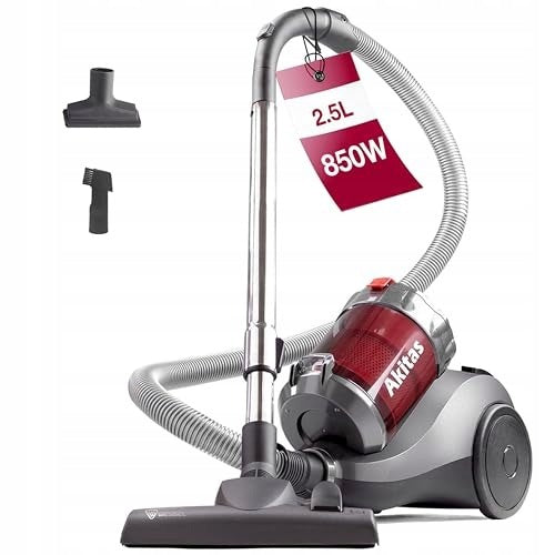 AKITAS POWERFUL BAGLESS VACUUM CLEANER 850 W WITH GERMAN BRUSH HEAD Packaging status original