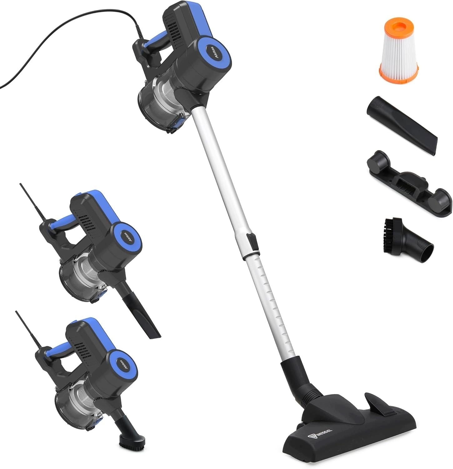AKITAS S12 BAGLESS CORDED VACUUM CLEANER 2IN1 (STICK/MANUAL) WITH GERMAN S