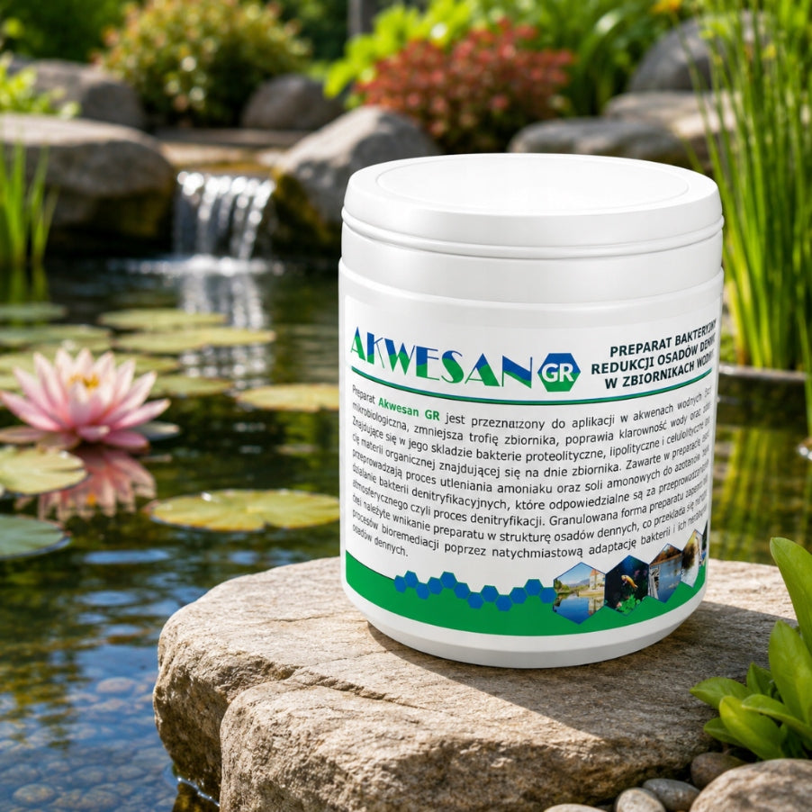AKWESAN GR granules bacteria for pond pond 2x400g for silt and sediment Brand Biobakt