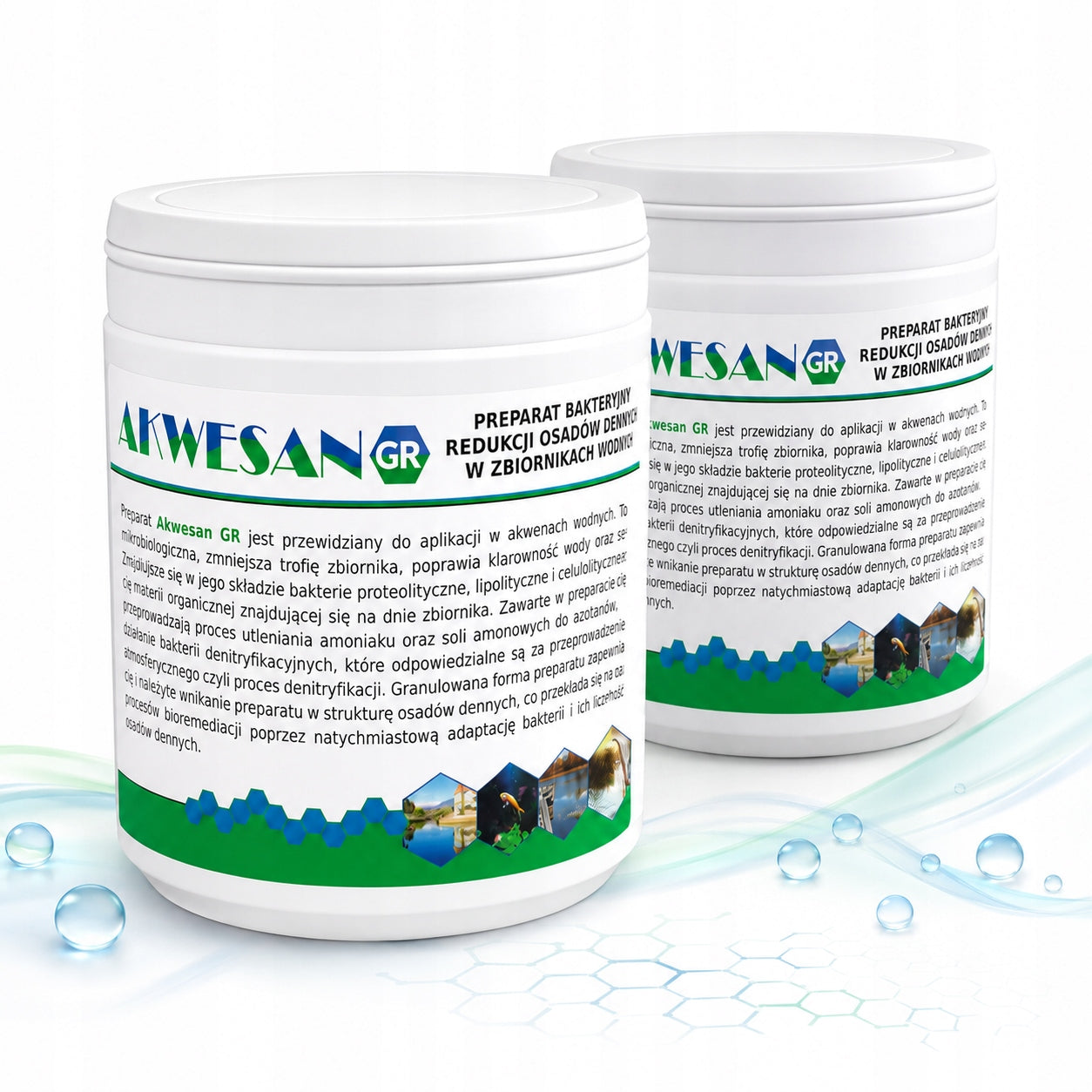 AKWESAN GR granules bacteria for pond pond 2x400g for silt and sediment