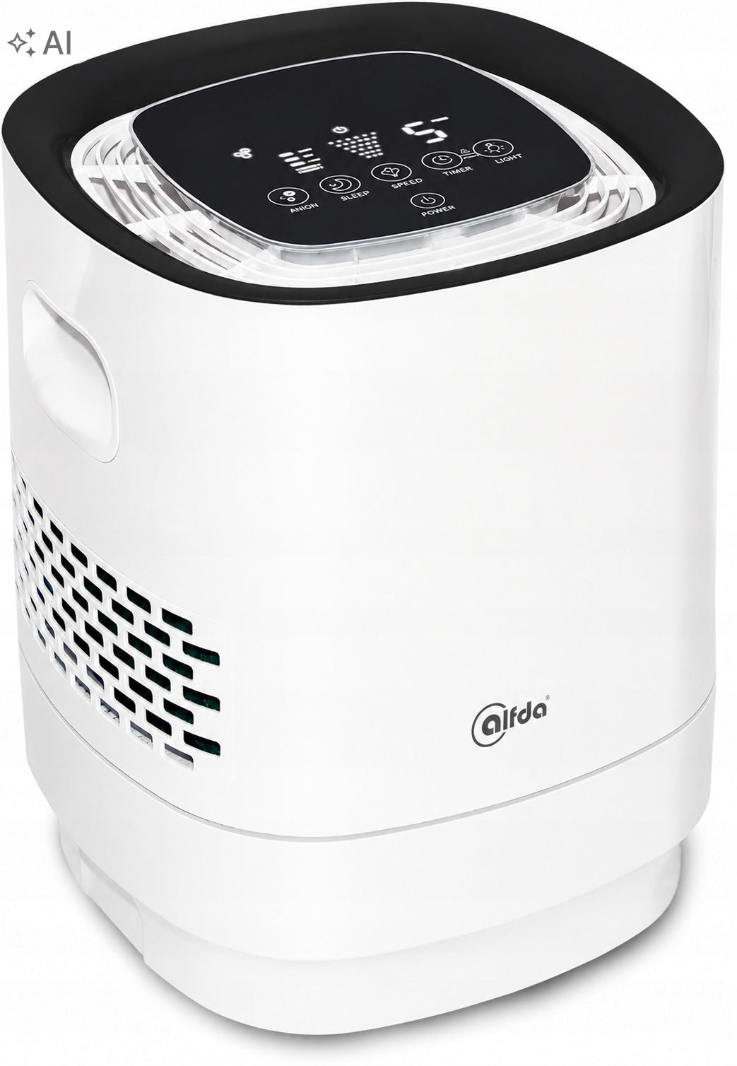 ALFDA Air Purifier 330m3/h HEPA 35m2 Humidifier Ionizer 3in1 Packaging status original