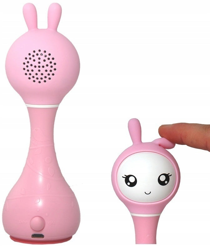 ALILO BUNNY SMARTY BUNNY INTERACTIVE Toy Music Rattle Pink Color blue