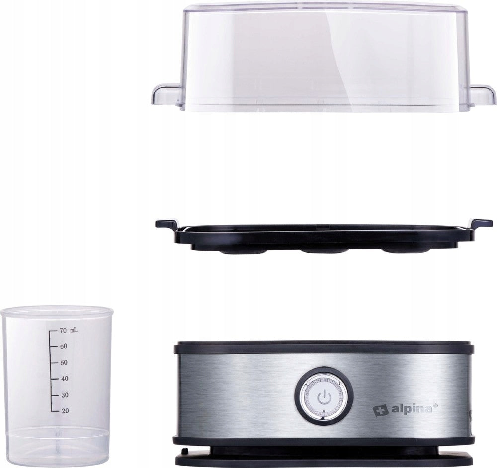 ALPINA Egg cooker for 6 eggs 210 W SILVER Manufacturer code ED-223691