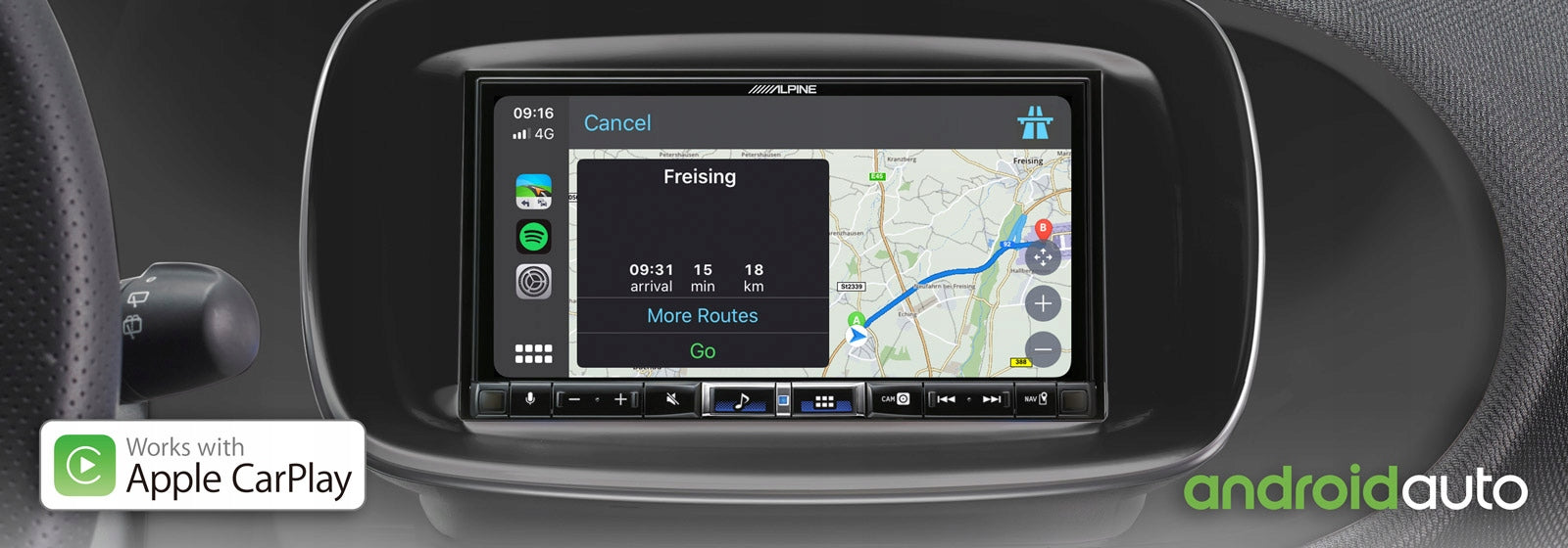 ALPINE ILX-705D / 2-DIN / 7-inch / CarPlay / Android / DAB+ / Bluetooth Model ILX-705D
