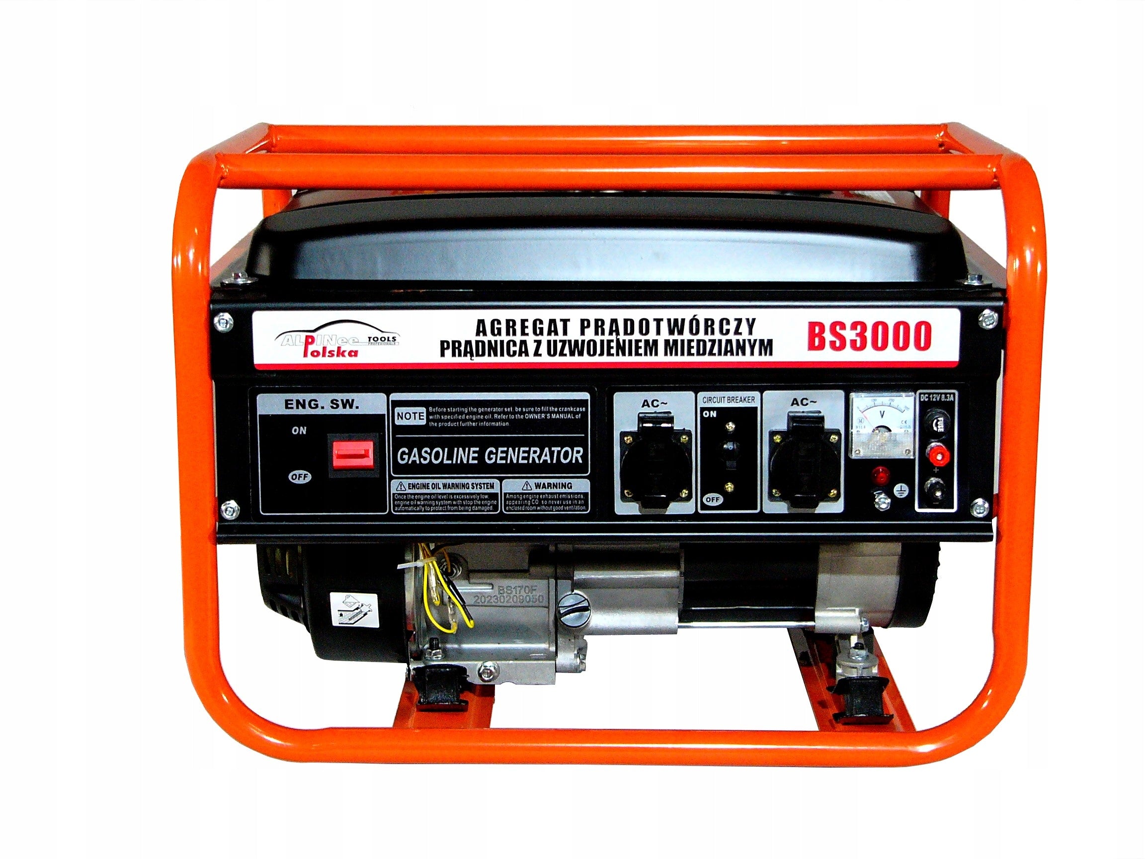 ALPINEE POLAND GENERATOR SET CURRENT GENERATOR AVR COPPER 3.5KW 230/12V