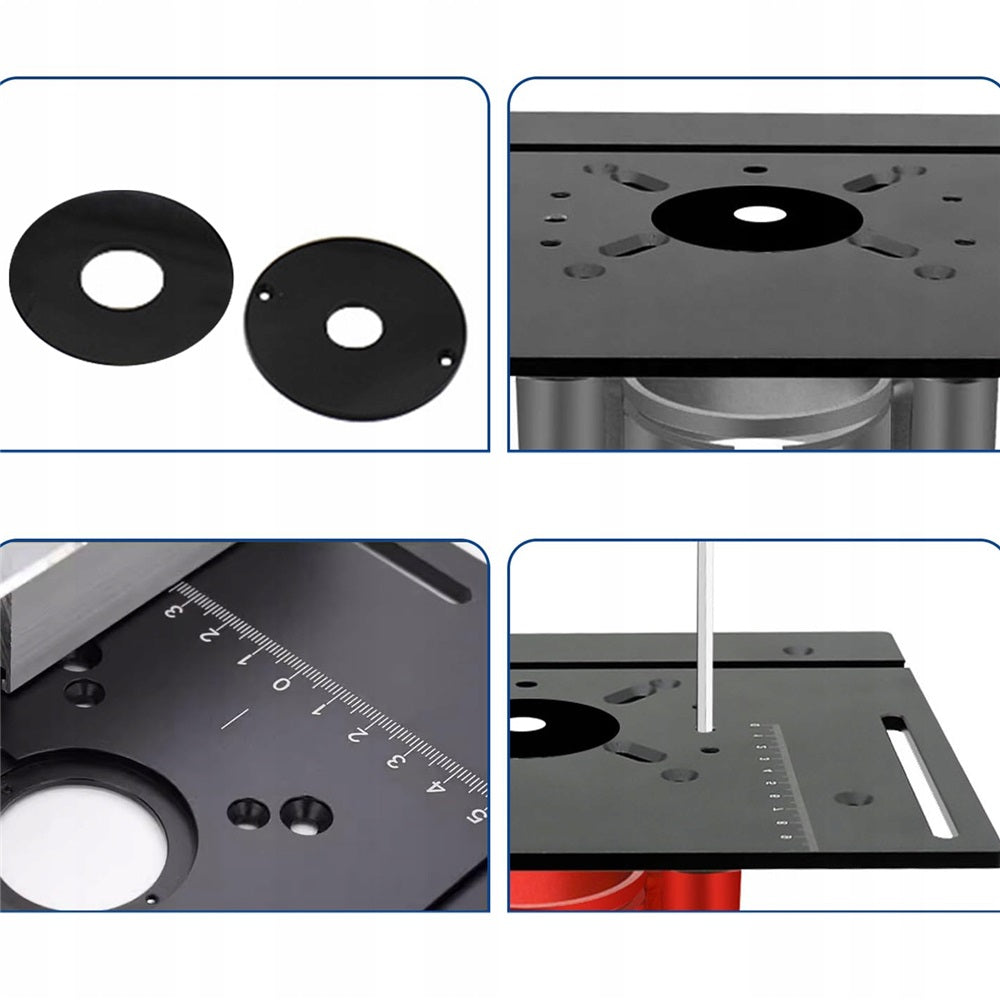 ALUMINIUM PLATE FOR MILLING TABLE WITH DIAGONAL GUIDE AND SLIDING FENCE Supply voltage 220 V