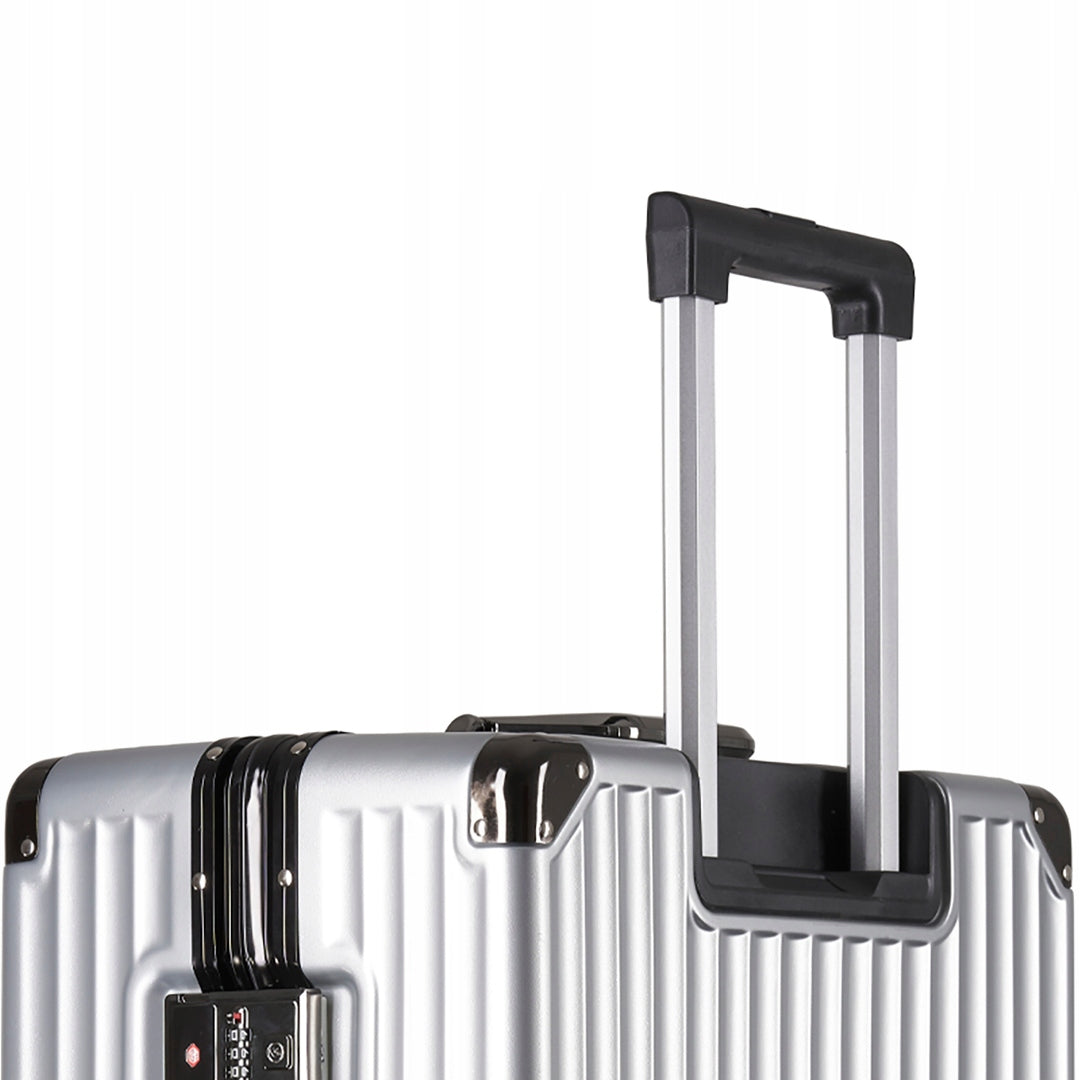 ALUMINIUM TRAVEL SUITCASE ON WHEELS STRONG LUGGAGE "L" 65 l Brand no brand
