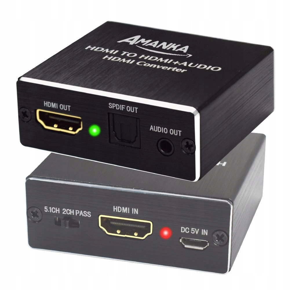 AMANKA HDMI Optical Converter 4Kx2K Audio Extractor for PS3 Xbox DVD PS4