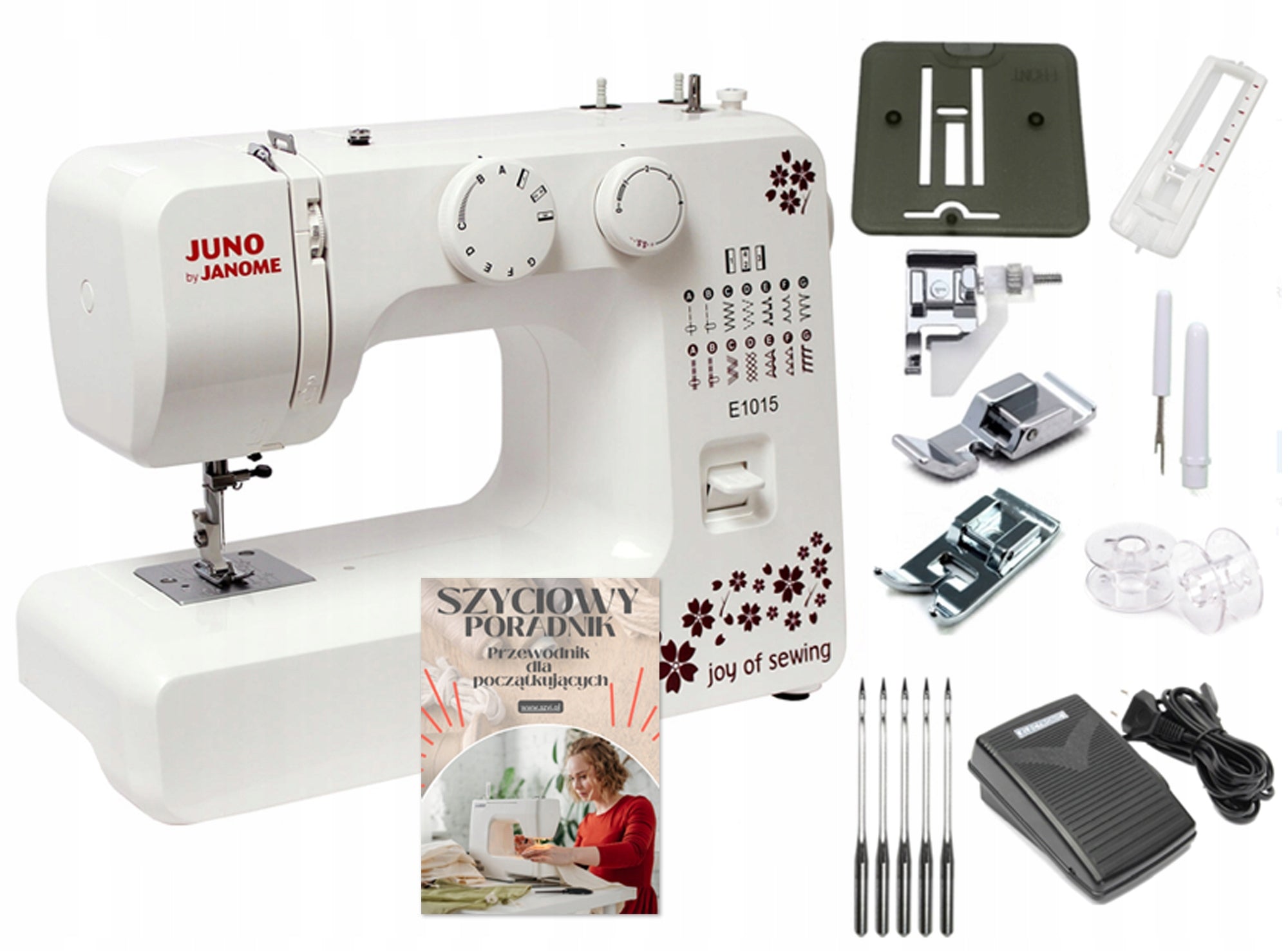 AMAZING home sewing machine JANOME JUNO E1015 + FREEBIE GUIDE