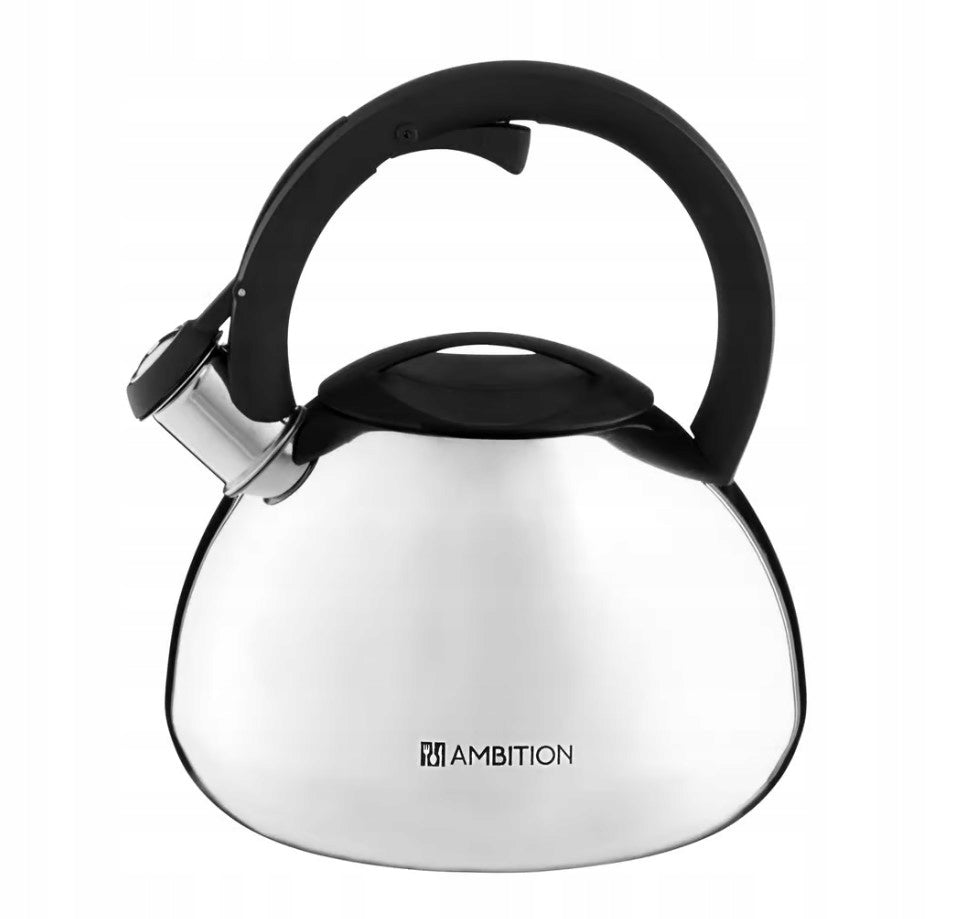 AMBITION BERRY KETTLE 2,6 L WITH WHISTLE STAINLESS STEEL INDUCTION