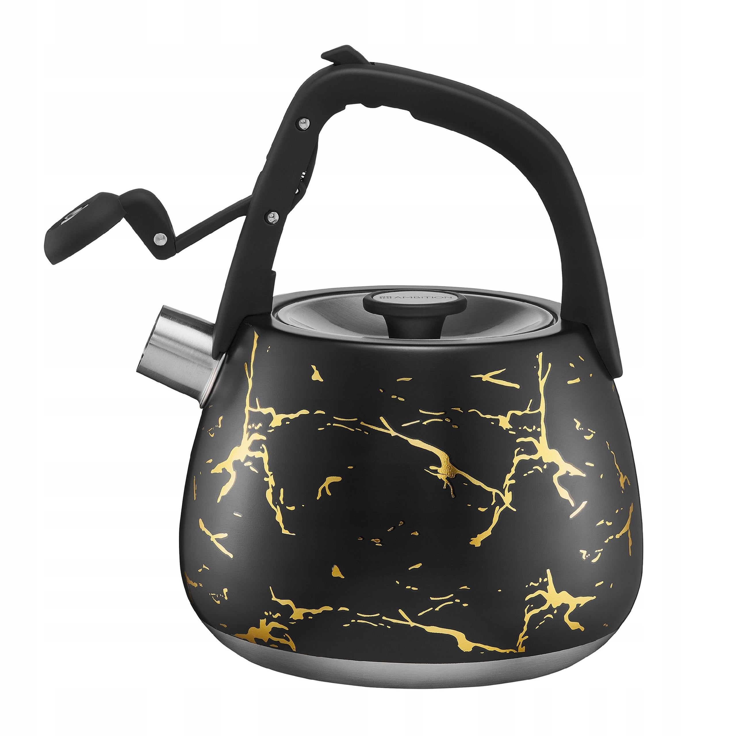 AMBITION KETTLE MARBLE BLACK GOLD MARBLE FOR INDUCTION TRADITIONAL GAS 2,3 Packaging status original