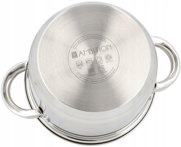 AMBITION POT BERRY INDUCTION STEEL LARGE GAS BORSCHT 26 cm 8,5 L Manufacturer code 60803