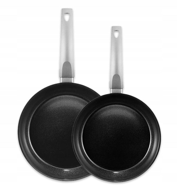 AMBITION VERSO PAN SET 24, 28 CM / SILVER / ALUMINIUM / INDUCTION