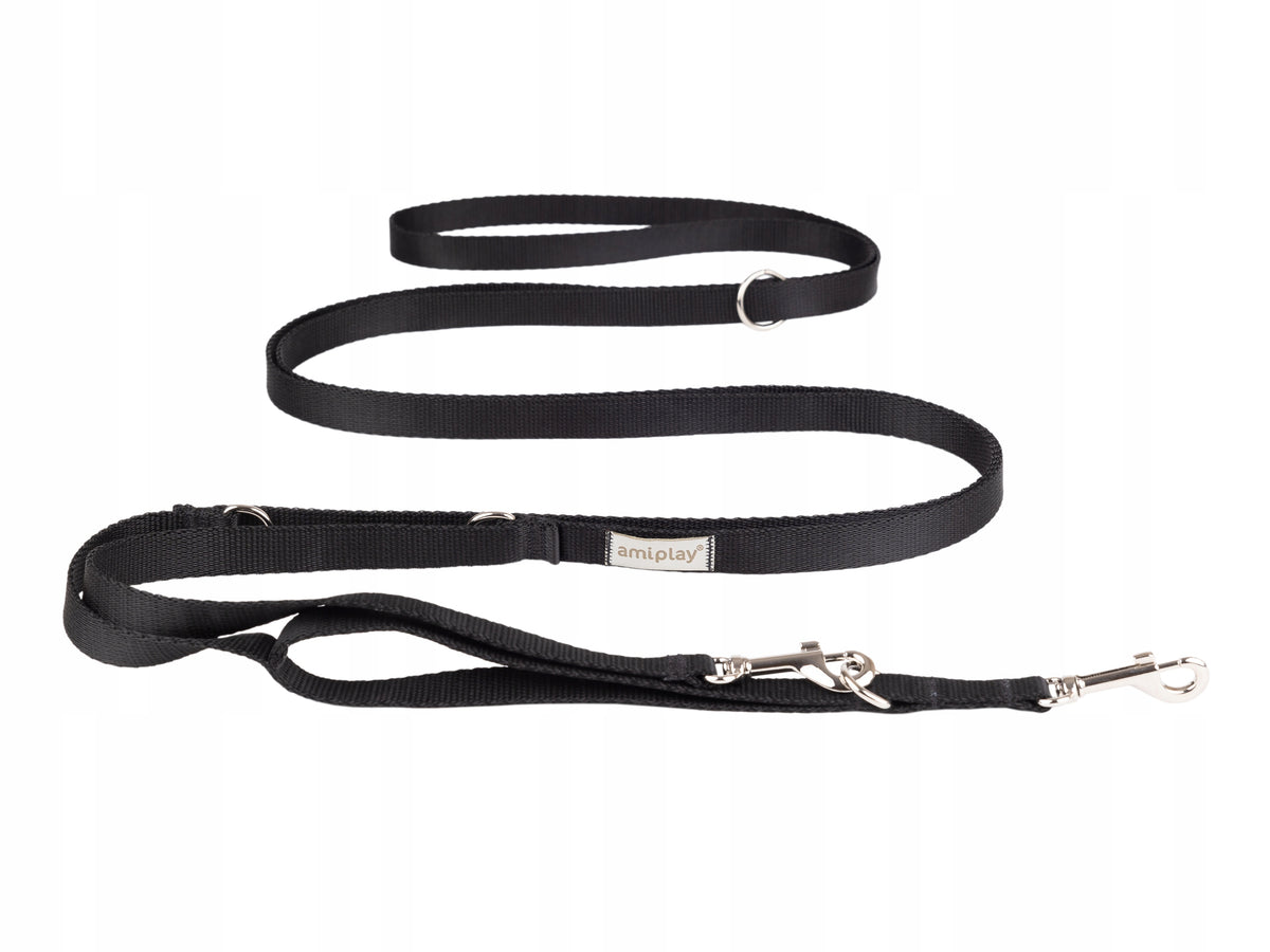 AMIPLAY Lanyard 8in1 Samba Black size L 200-400 x 2,5 cm