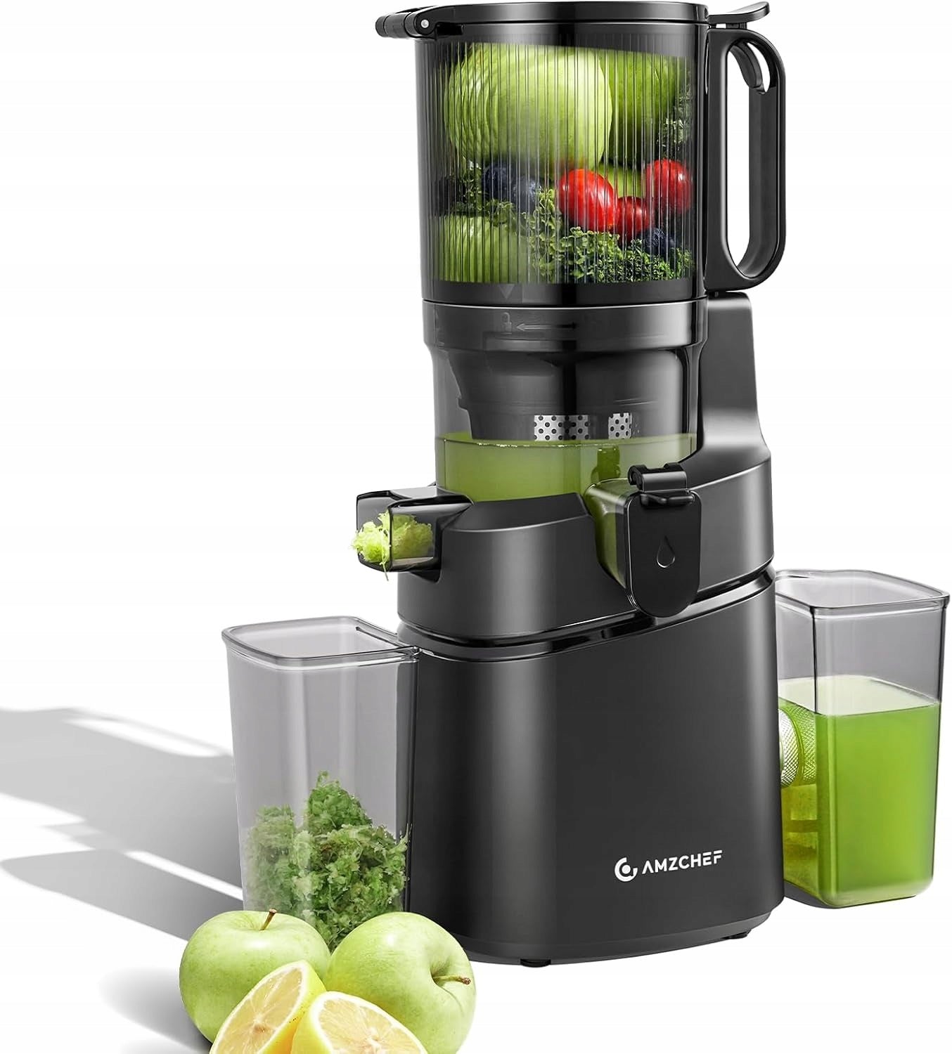 AMZCHEF JUICER 250W AUTOMATIC 135MM CAPACITY 1,8L TRIPLE FILTER