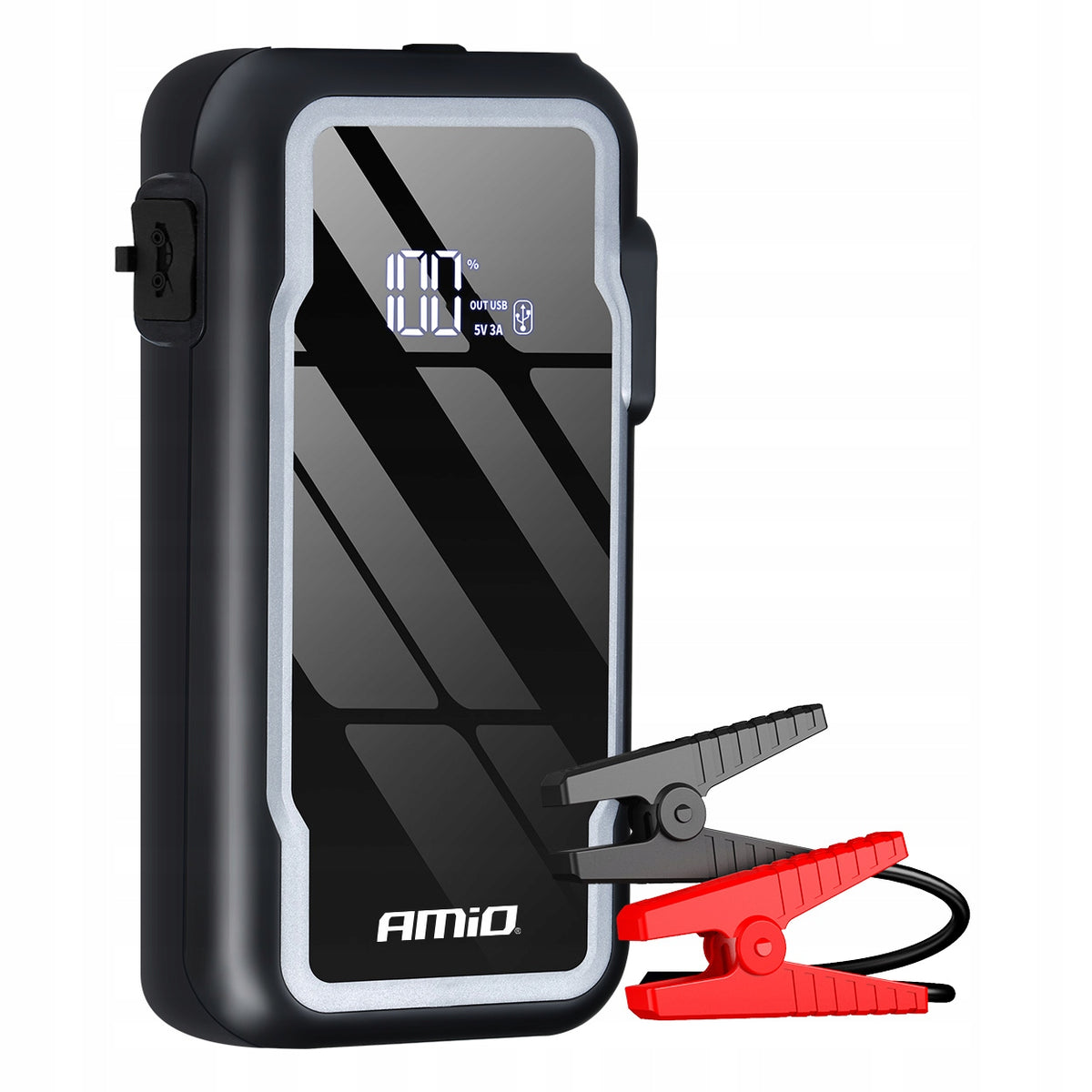 AMiO STARTER DEVICE 3in1 12V 12Ah 1600A POWERBANK LED FLASHLIGHT 04678