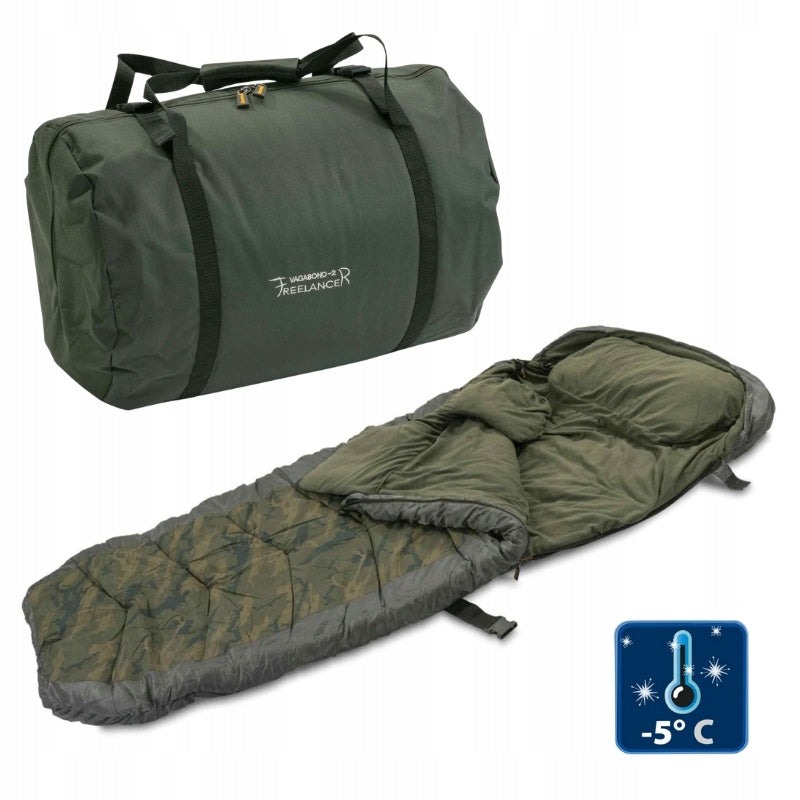 ANACONDA SLEEPING BAG FREELANCER VAGABOND 2 TO -5 DEGREES + COVER