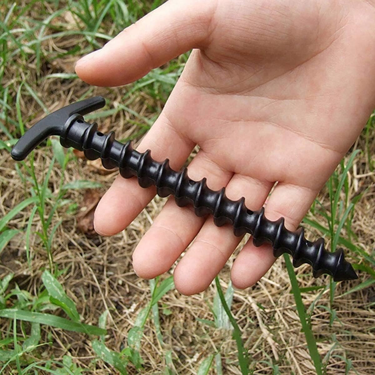 ANCHORS SCREWED INTO THE GROUND TENT HERRING PINS BLACK ANCHOR HERRING 14cm x10 EAN (GTIN) 5905567764332