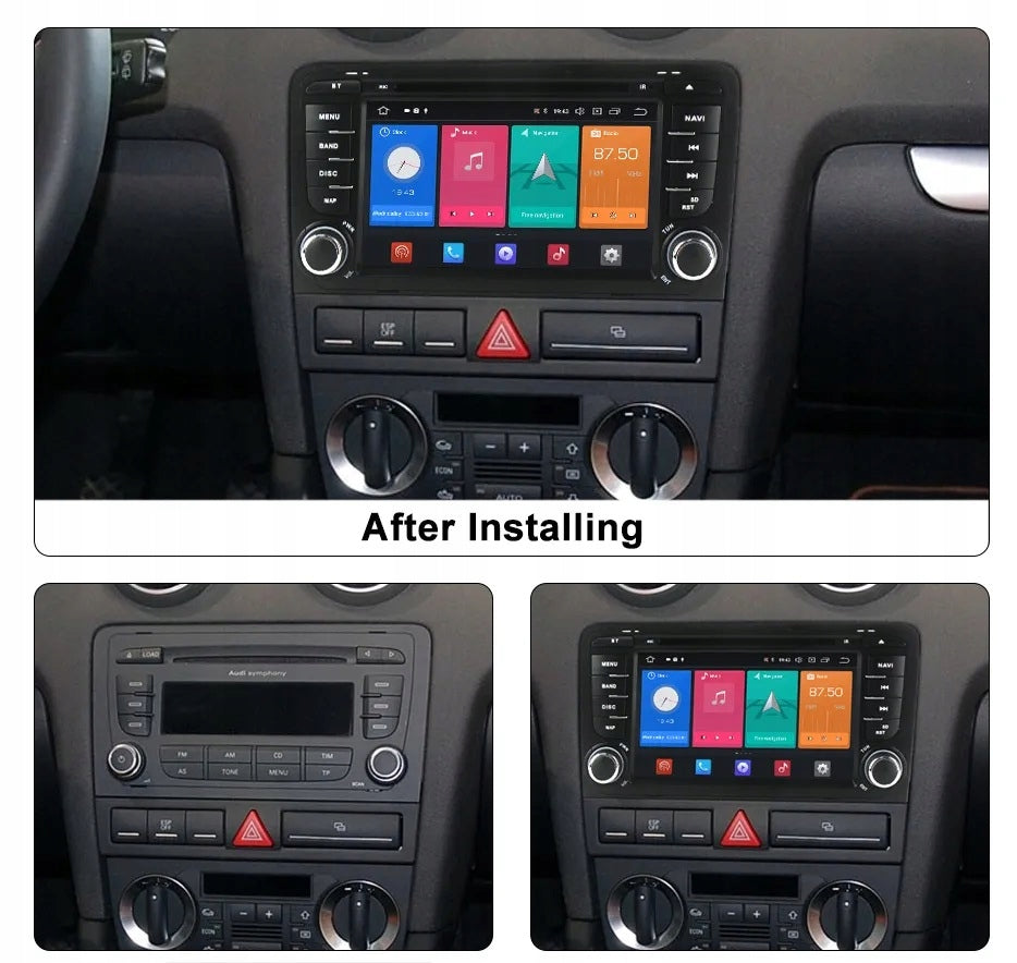 ANDROID CAR RADIO GPS for AUDI A3 8P 2003-2012 with CARPLAY, WIFI, USB, 4/64GB Brand Projack