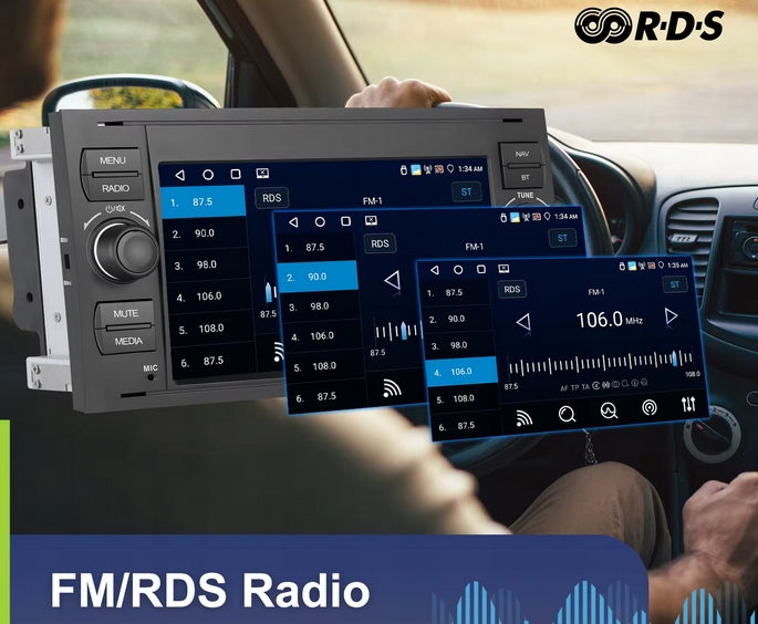 ANDROID GPS RADIO FORD FOCUS KUGA S-MAX C-MAX CARPLAY WIFI BT MP3 4GB 64GB Manufacturer code A3868BK