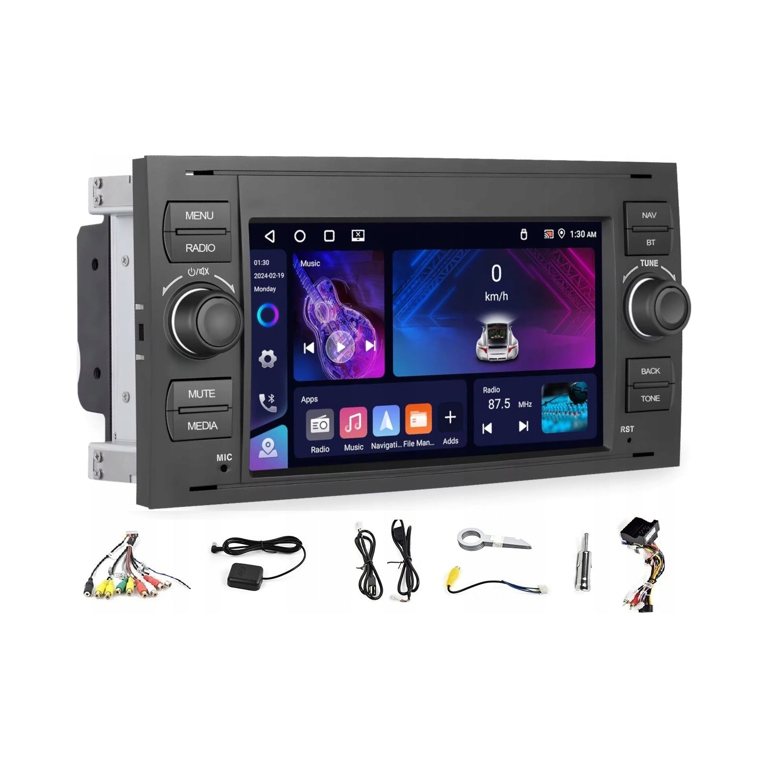 ANDROID GPS RADIO FORD FOCUS KUGA S-MAX C-MAX CARPLAY WIFI BT MP3 4GB 64GB