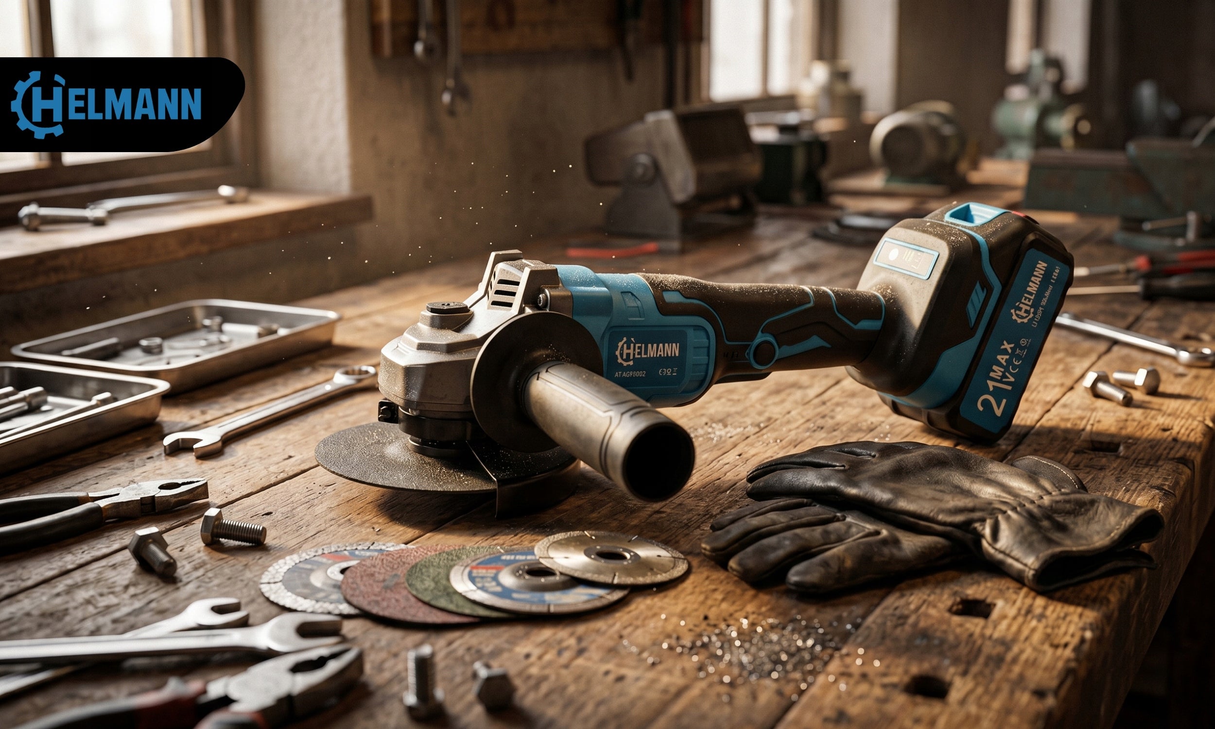ANGLE GRINDER 125 CORDLESS BRUSHLESS 2X AKU 4.0Ah DIAX ANGLE Kind angle grinder