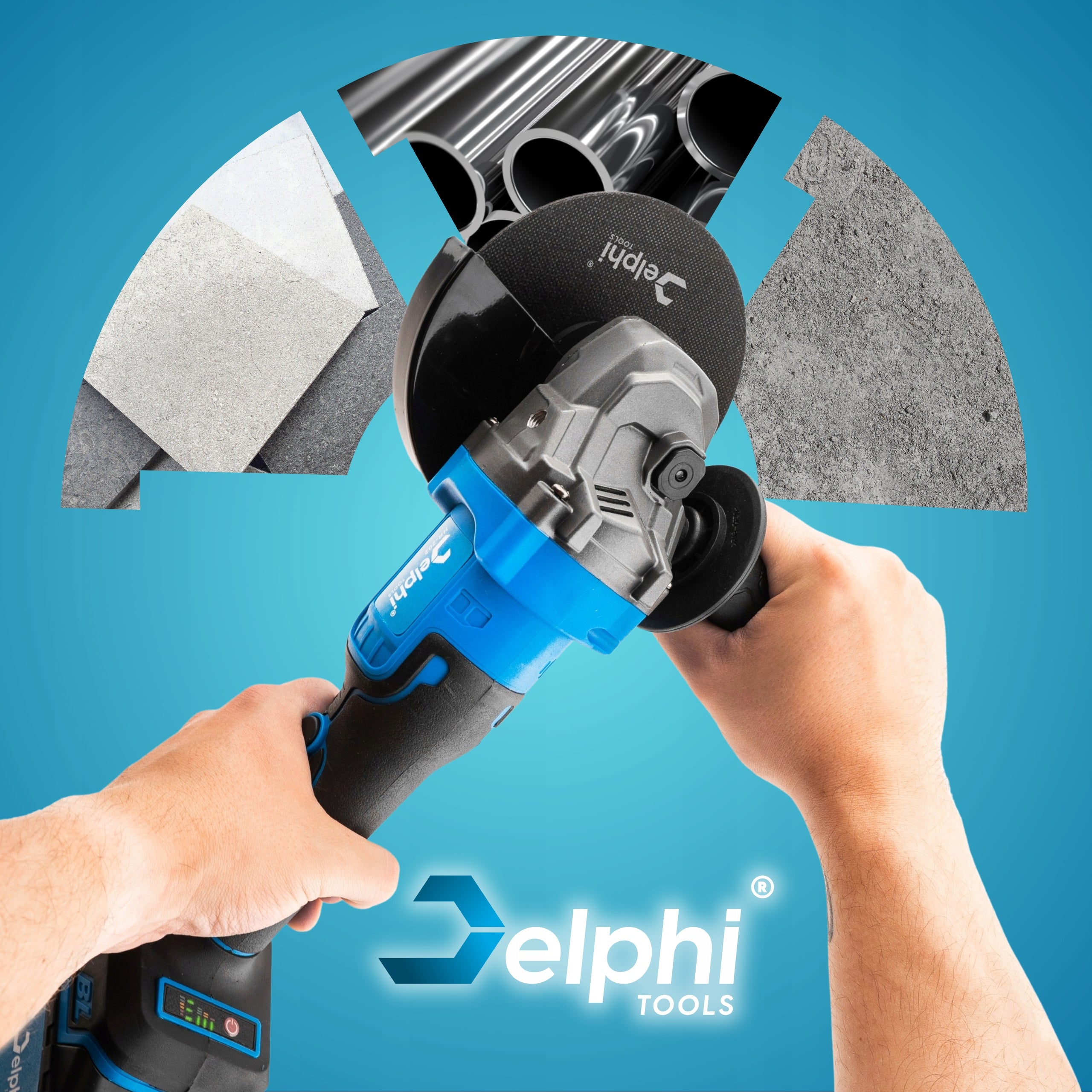 ANGLE GRINDER CORDLESS BRUSHLESS RUBBER ANGLE 1xAKU 4.0Ah Kind angle grinder