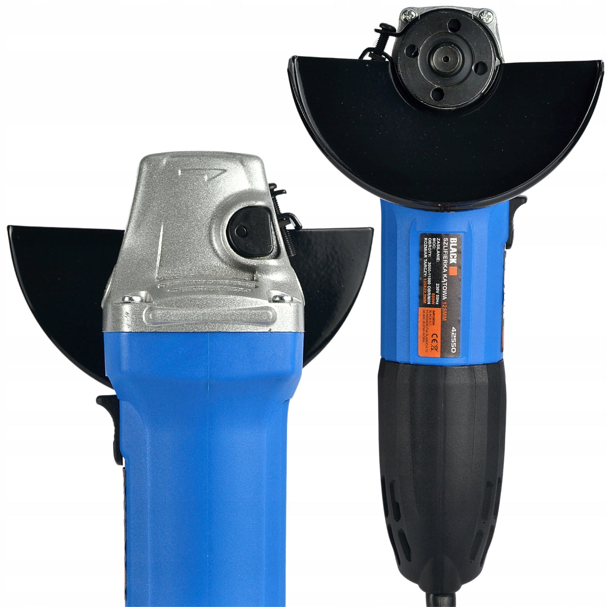 ANGLE GRINDER LIGHT STRONG 125mm ANGLE DIAX ROTATION ADJUSTMENT BLACK Product weight with unit packaging 2.1 kg