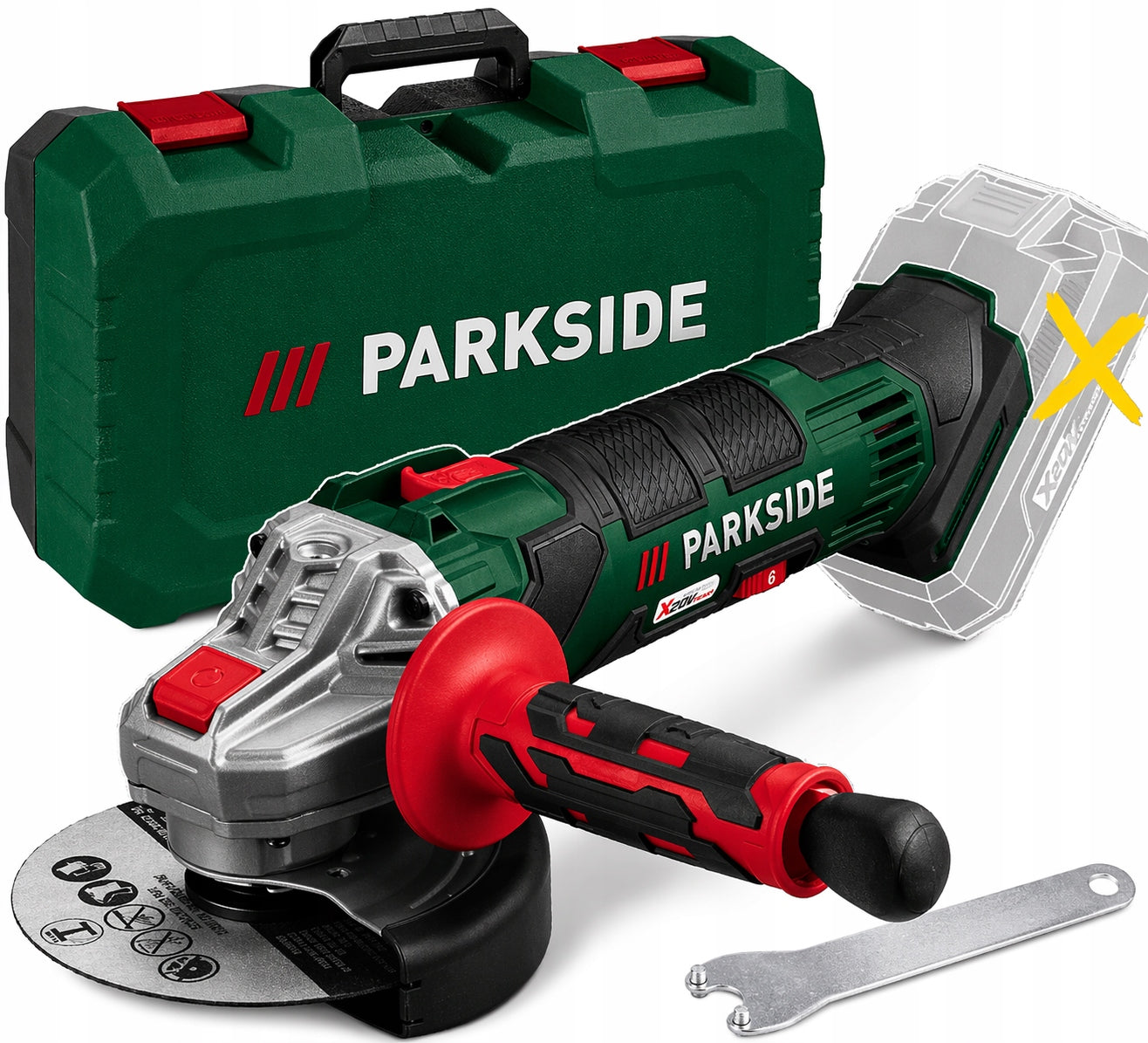 ANGLE GRINDER PARKSIDE PWSA 20-LI D4 20V 4AH WITHOUT AKU AND CHARGER