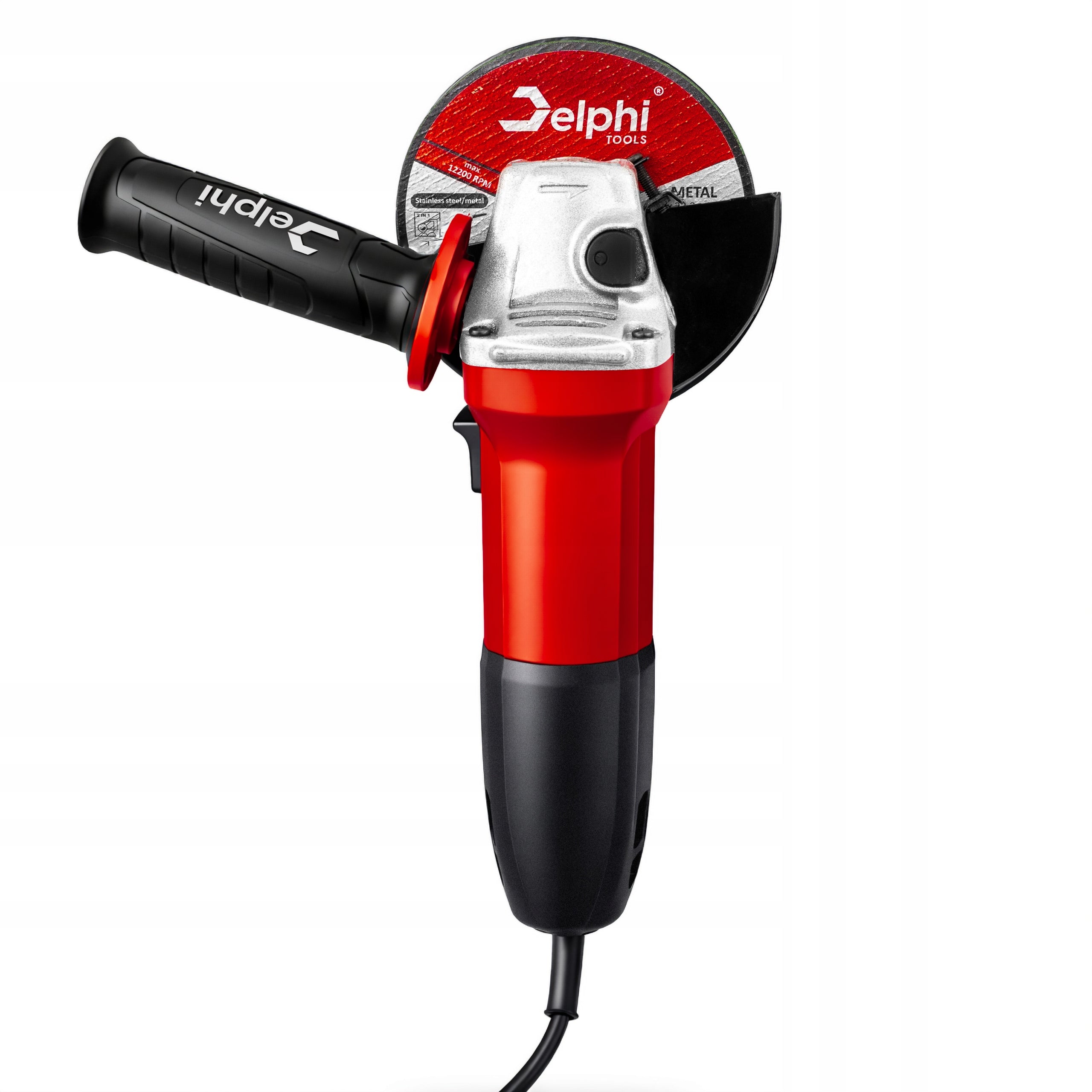 ANGLE GRINDER STRONG RUBBER ANGLE DIAX 125mm ADJUSTABLE + 10 DISCS Maximum power 850 W