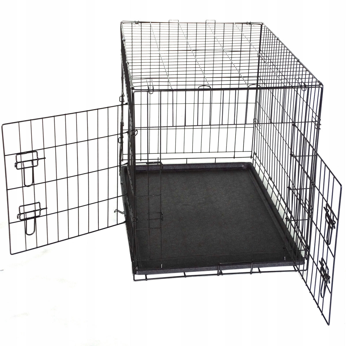 ANIMAL DOG CAGE METAL KENNEL PLAYPEN TRANSPORTER XXL 106x71x77 Packaging status original