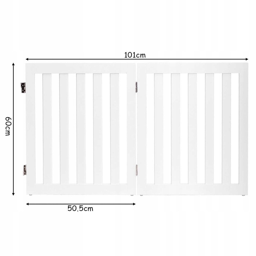 ANIMAL DOG PLAYPEN HOME WOODEN BARRIER WHITE 101 X 150 X 60 Brand Costway