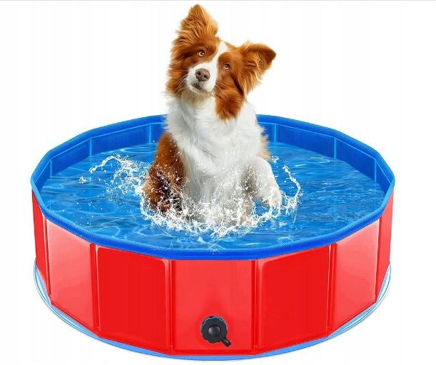 ANIMAL DOG POOL CHILDREN GARDEN 80x20cm FOLDING EXPANSION STRONG
