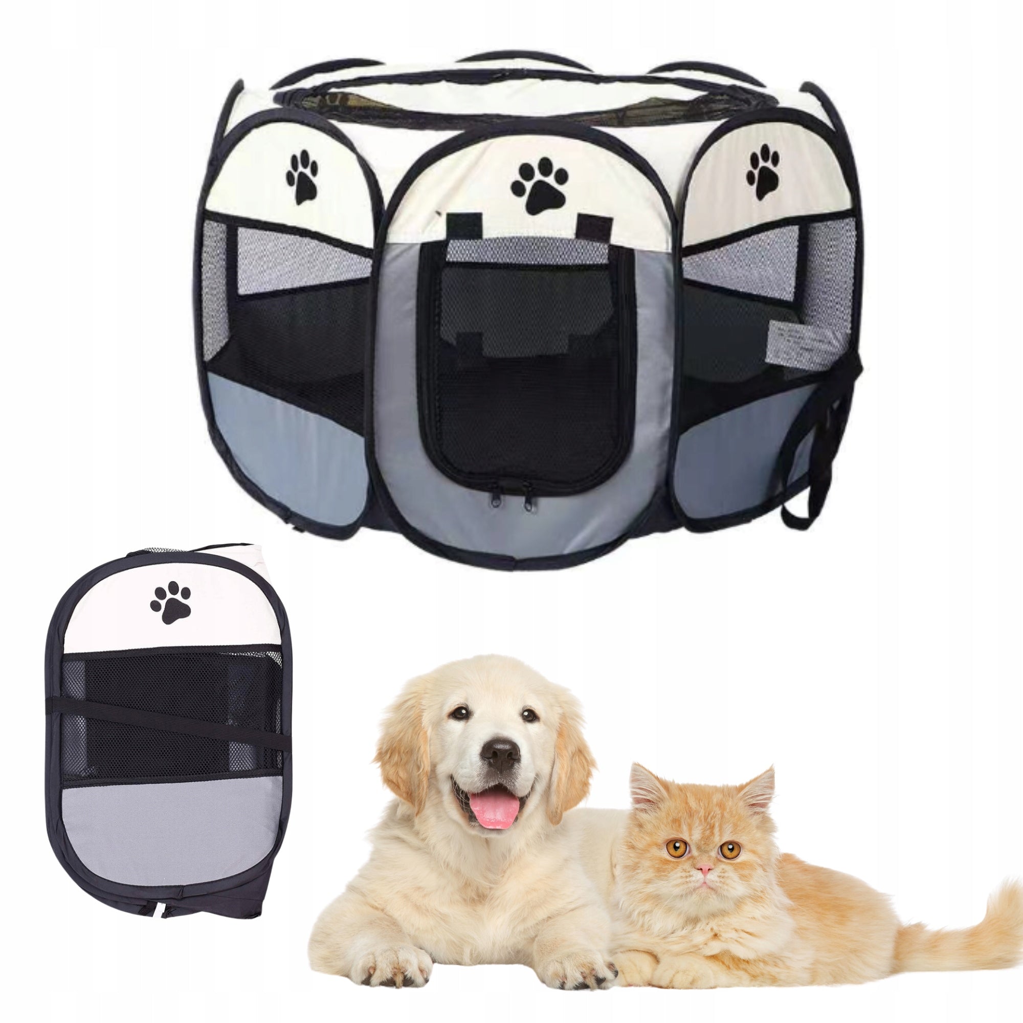ANIMAL PLAYPEN FOR CAT DOG FARM FOLDING PORTABLE BED 100cm