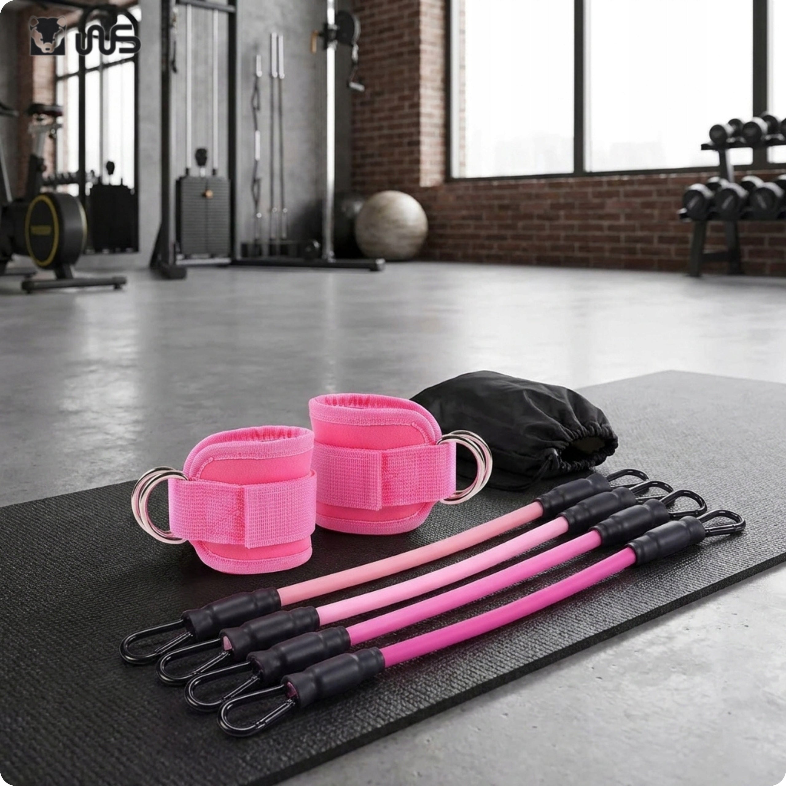 ANKLE TRAINING BANDS for Pullout 2pcs Ankle Holders Pink Manufacturer code Uchwyty Na Kostki Neoprenowe Trening Siłownia
