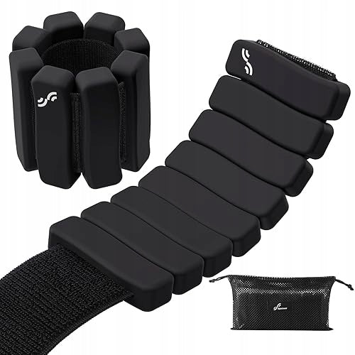 ANKLE WEIGHTS BLACK 1 KG SET OF 2 PCS FOR WOMEN HOME GIFT