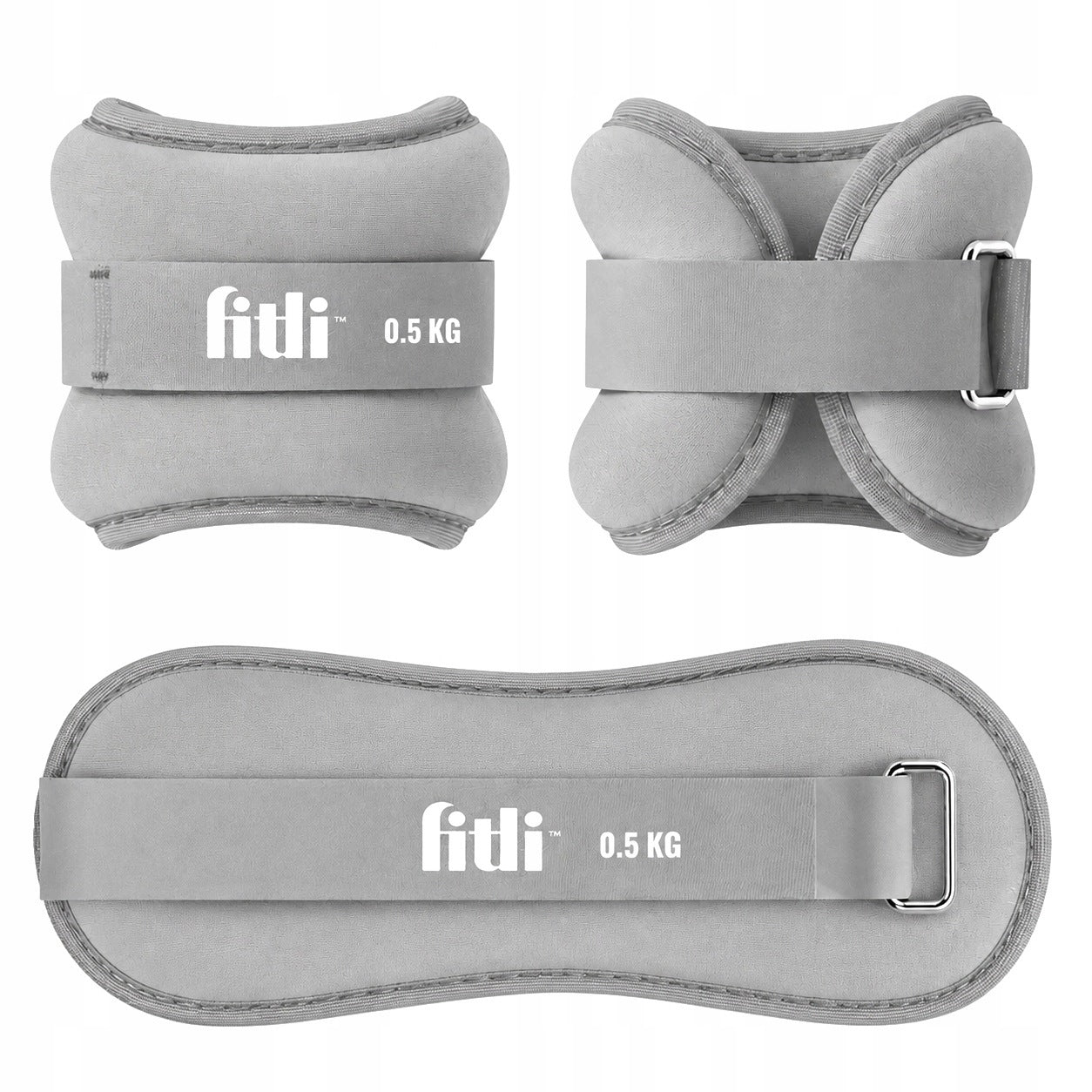 ANKLE WEIGHTS HANDS 0,5 KG WRIST WEIGHTS 2x 0,5KG GREY