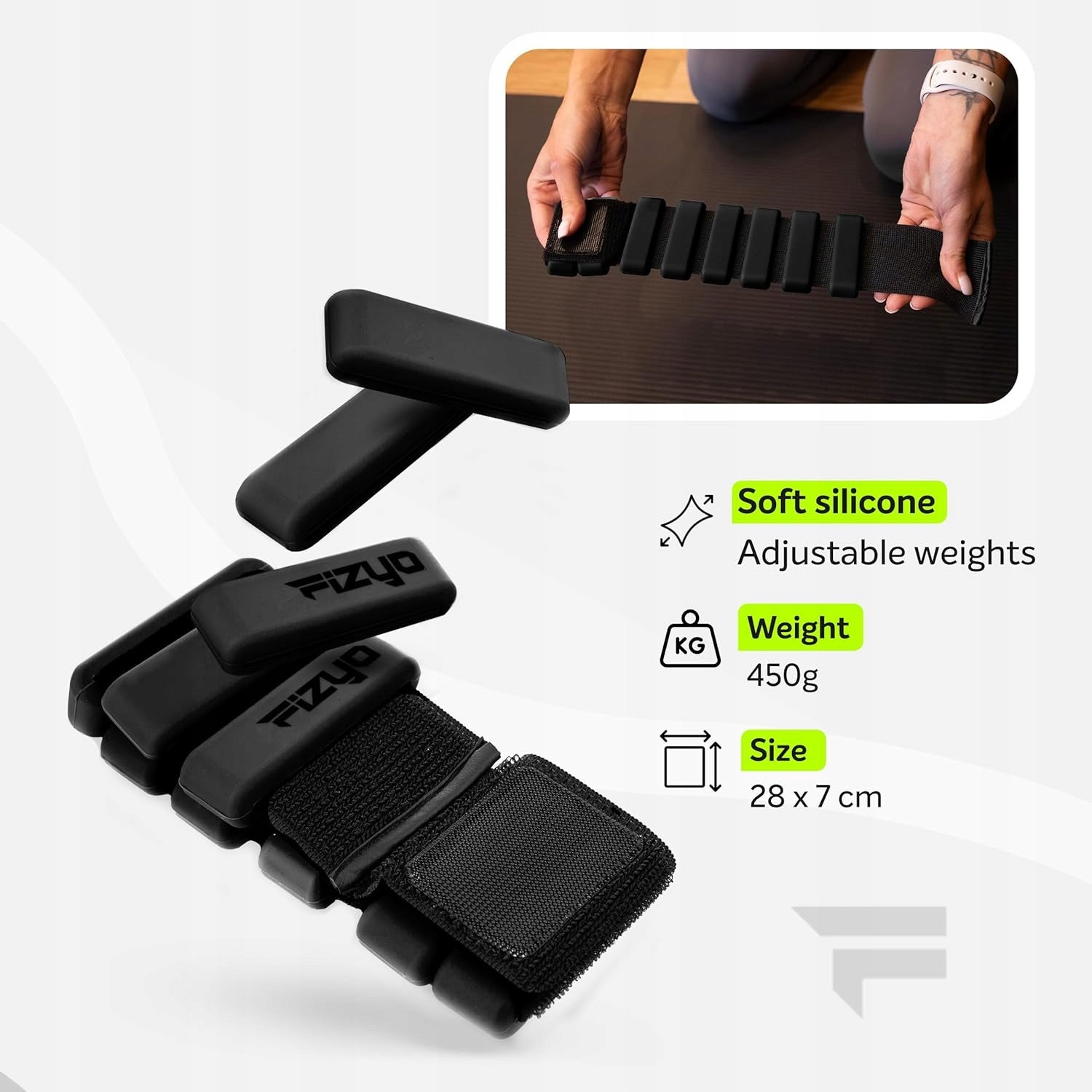 ANKLE WEIGHTS X2 WRIST WEIGHT SET FOR RUNNING 900g EAN (GTIN) 8447355864871