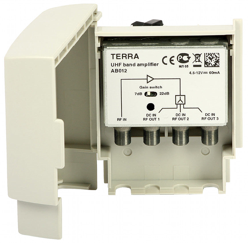 ANTENNA AMPLIFIER SPLITTER FOR 3 TVS