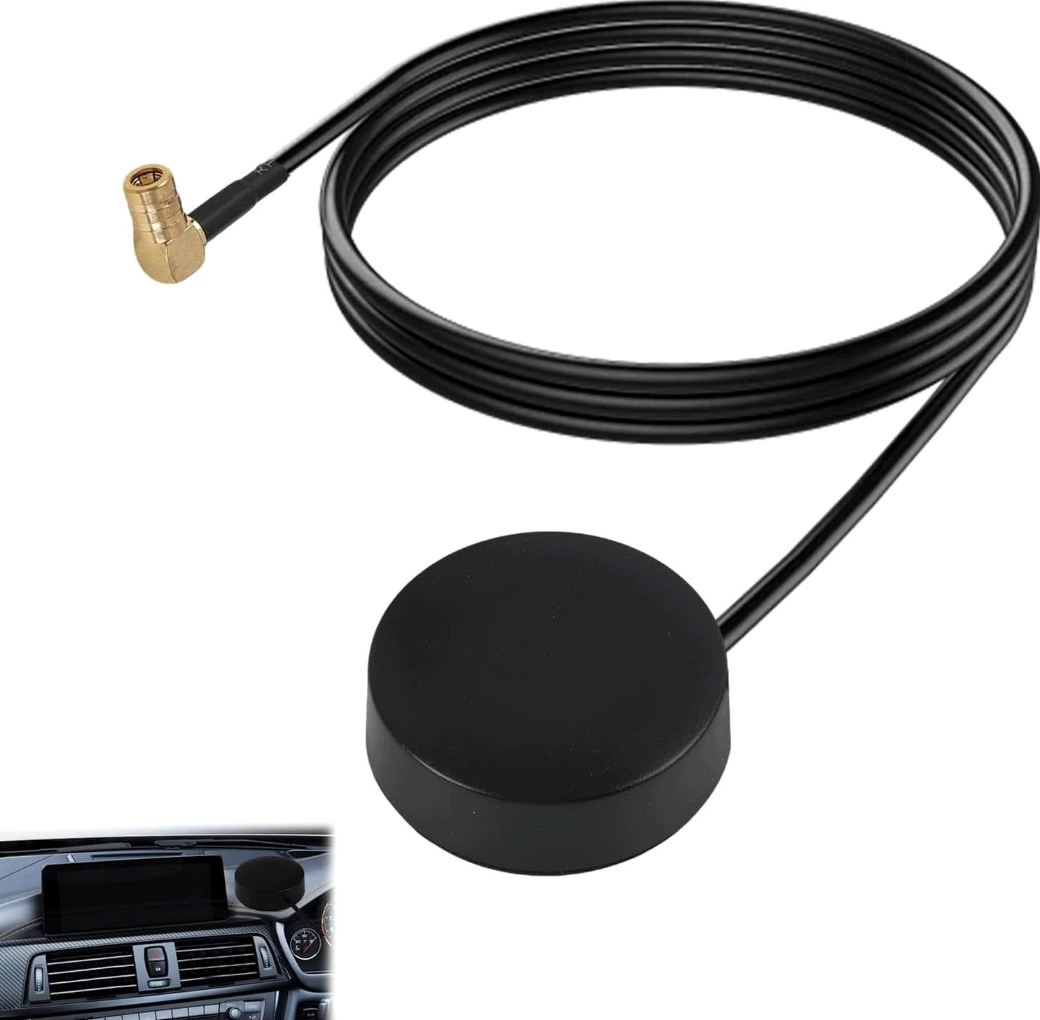 ANTENNA DAB CAR SIGNAL AMPLIFIER DIGITAL CONNECTOR SMB CABLE 3M