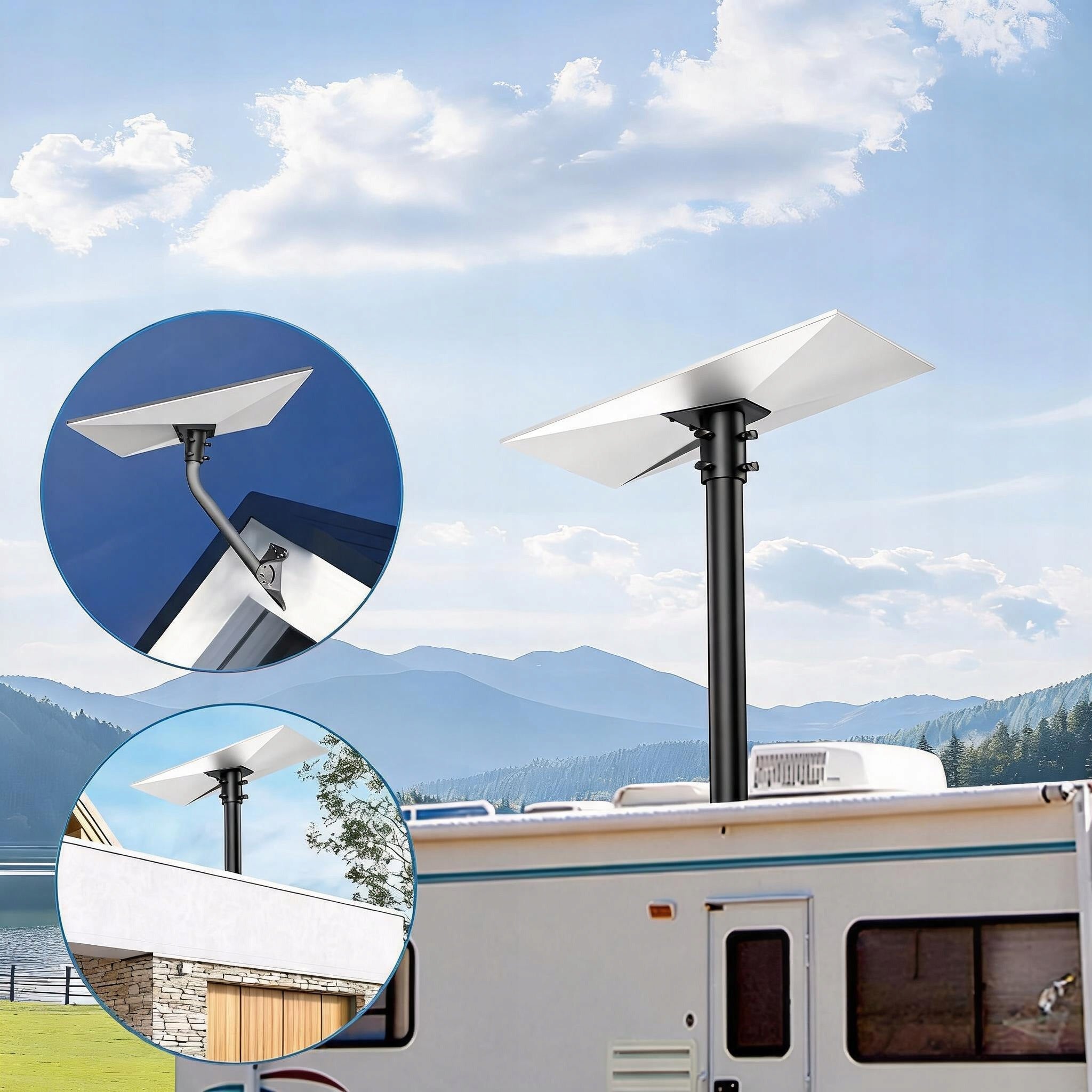 ANTENNA HOLDER FOR STARLINK GEN 3 MOUNTING WITHOUT TOOLS FOR PIPE 28-54MM Brand no brand
