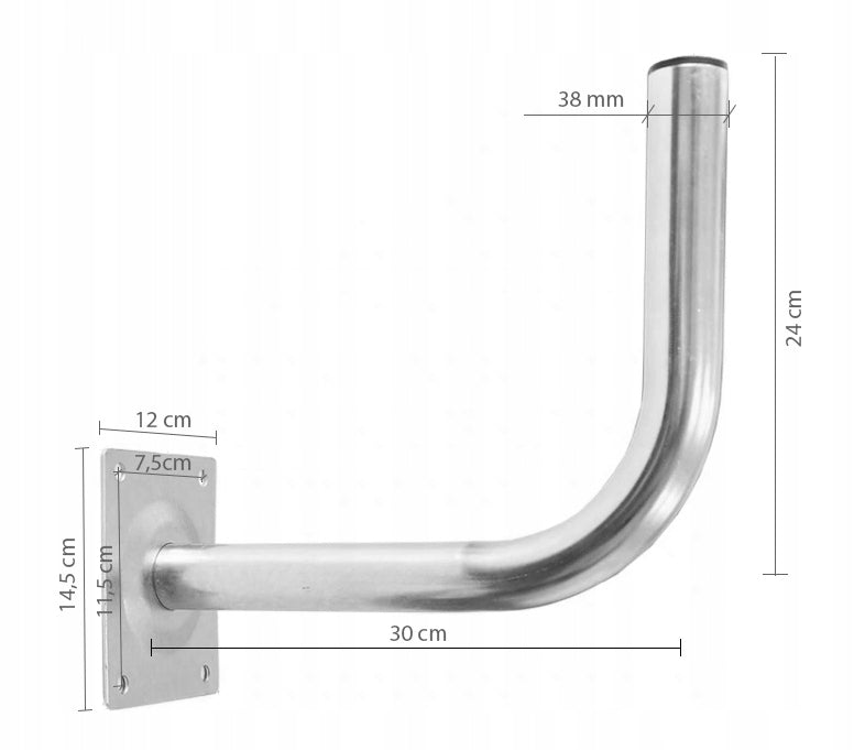 ANTENNA HOLDER FOR TERRESTRIAL SATELLITE ANTENNA BENT 30CM Packaging status original