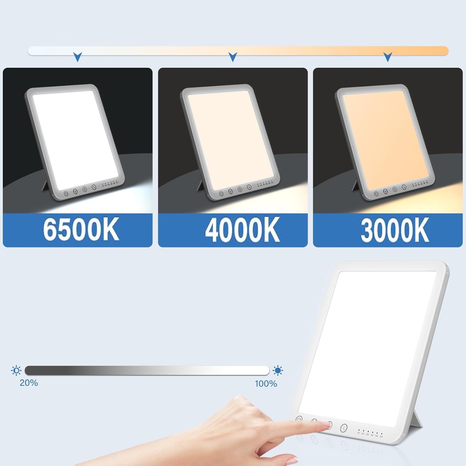 ANTI-DEPRESSANT LAMP DIMMING TOUCH LED THERAPY LAMP 10W Brand Bedee