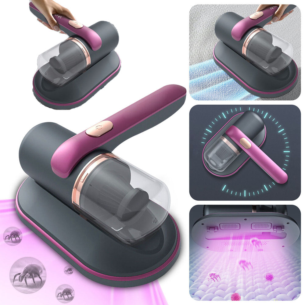 ANTI-MITE VACUUM CLEANER 10000KPA UV-C WITH DOUBLE HEAD PURPLE