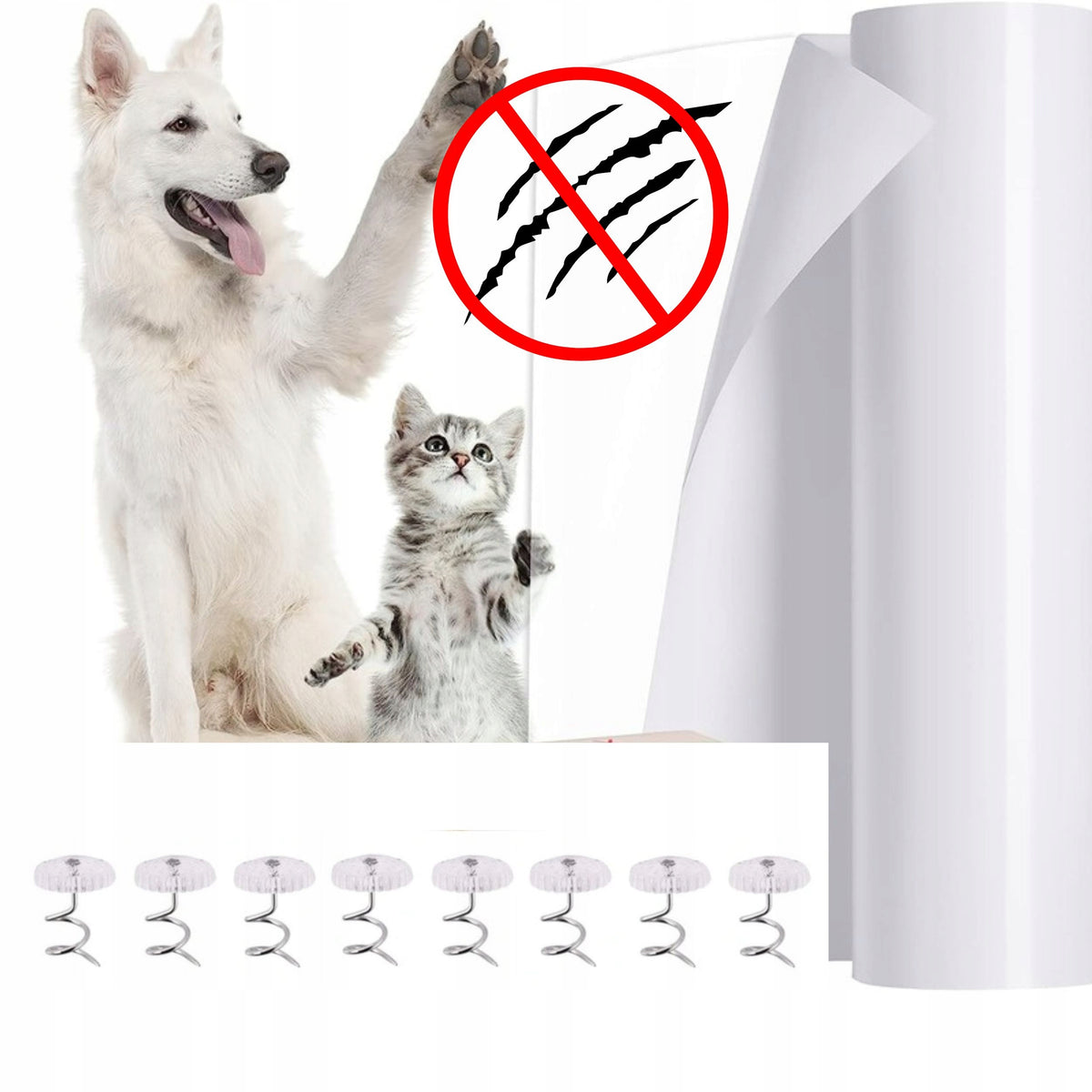 ANTI SCRATCH PROTECTIVE FILM for Door Self-adhesive Furniture 140x40 THICK Brand Clean Protect