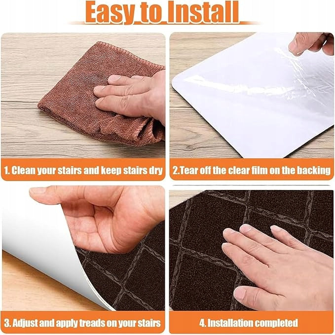ANTI-SLIP MAT FOR STAIRS RUGS SET OF 15 REUSABLE Brand no brand