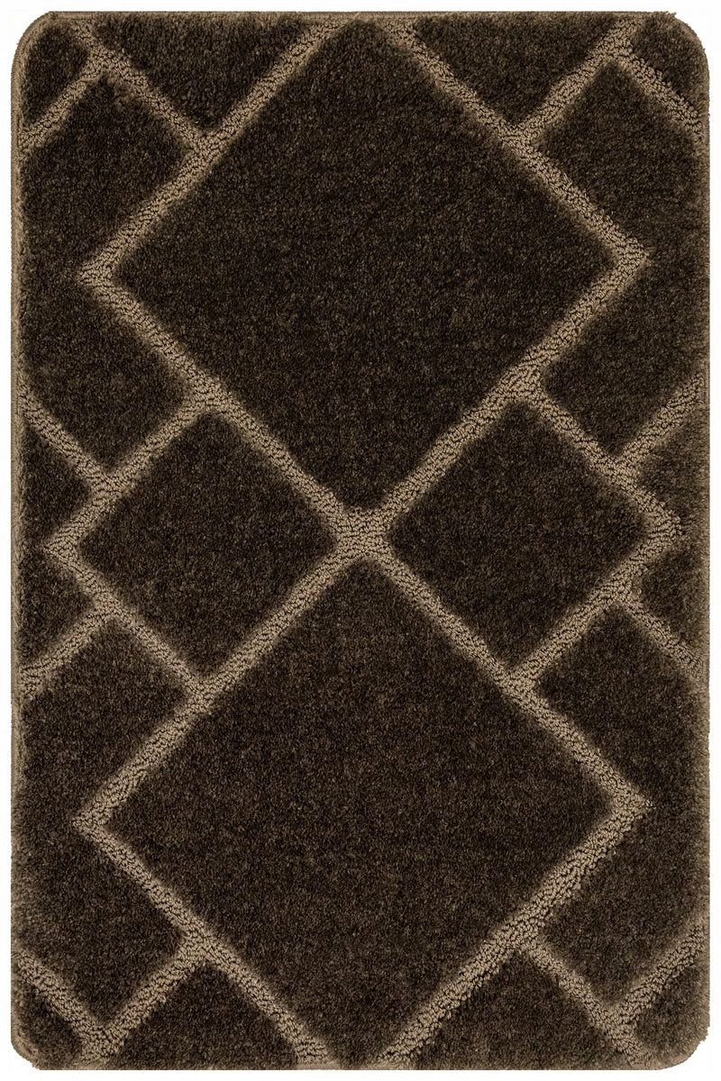 ANTI-SLIP RUG BROWN SOFT FOR BATHROOM DIAMONDS ANATO 50x80 cm Manufacturer code anato brown