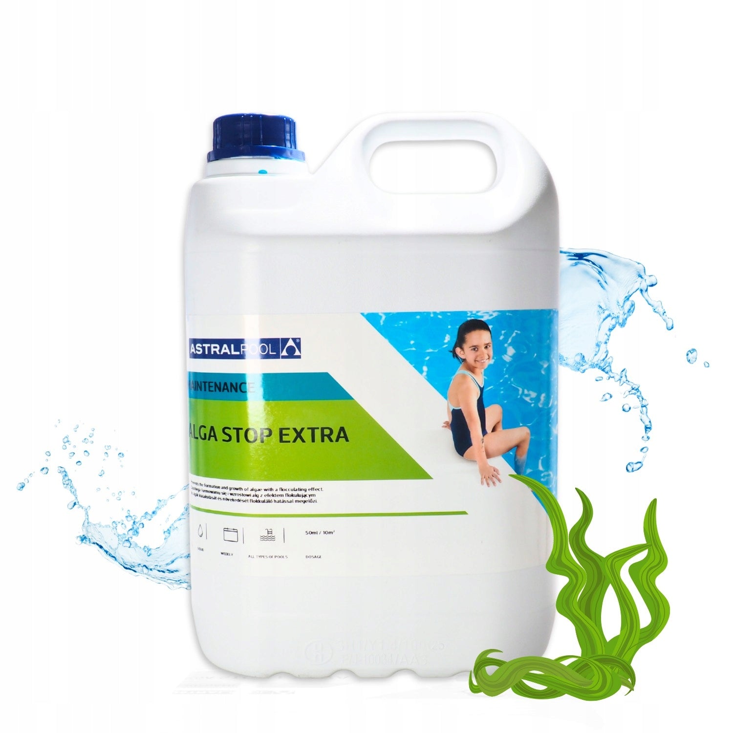 ANTIALGAE EFFECTIVE ALGAE REMEDY FOR SWIMMING POOL ALGAE STOP EXTRA 5L ASTRAL POOL