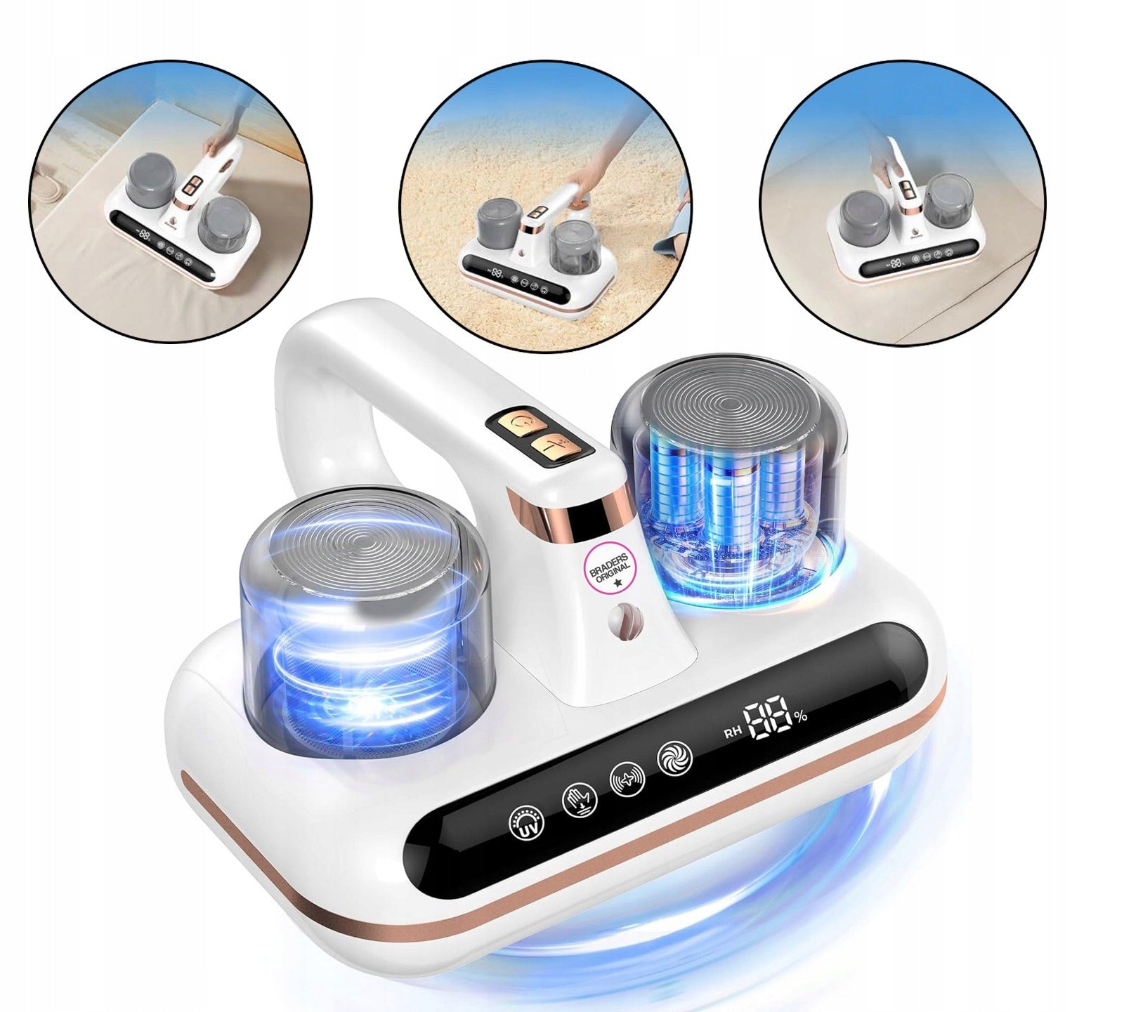 ANTIBACTERIAL UV HANDHELD VACUUM CLEANER 10Kpa IDEAL FOR MATTRESSES AND MITES