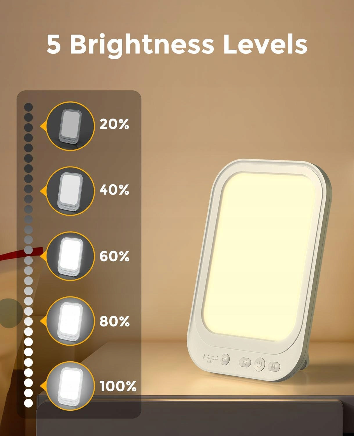 ANTIDEPRESSANT LAMP FOR THERAPY 10000lux 4 TIMERS 5 MODES DAYLIGHT EAN (GTIN) 0191491687051